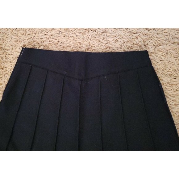VTG NWT MARC JACOBS 100% Wool Black Pleated A-Line Maxi Skirt Size 10 Barneys NY - Picture 5 of 6